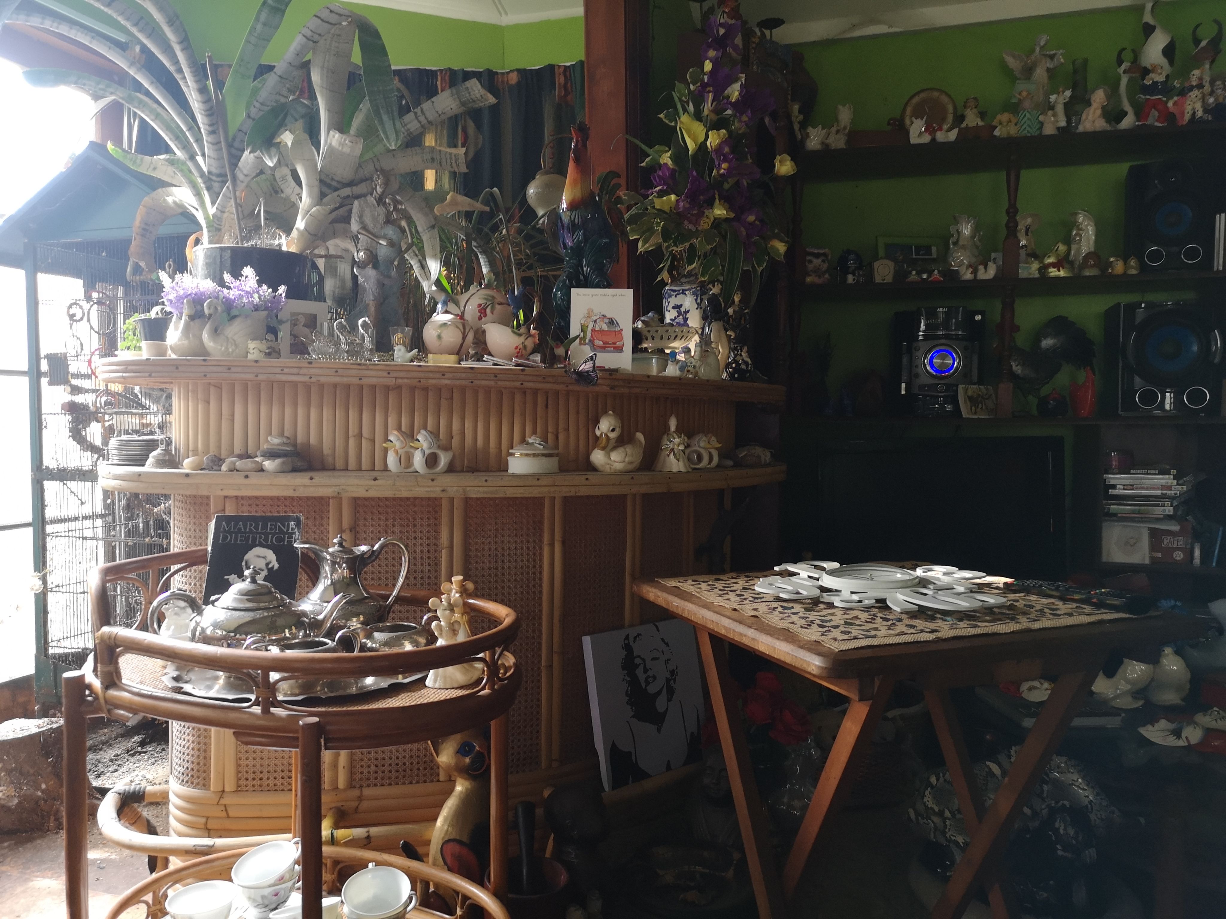 Peter lived surrounded by knick knacks, his style eclectic.