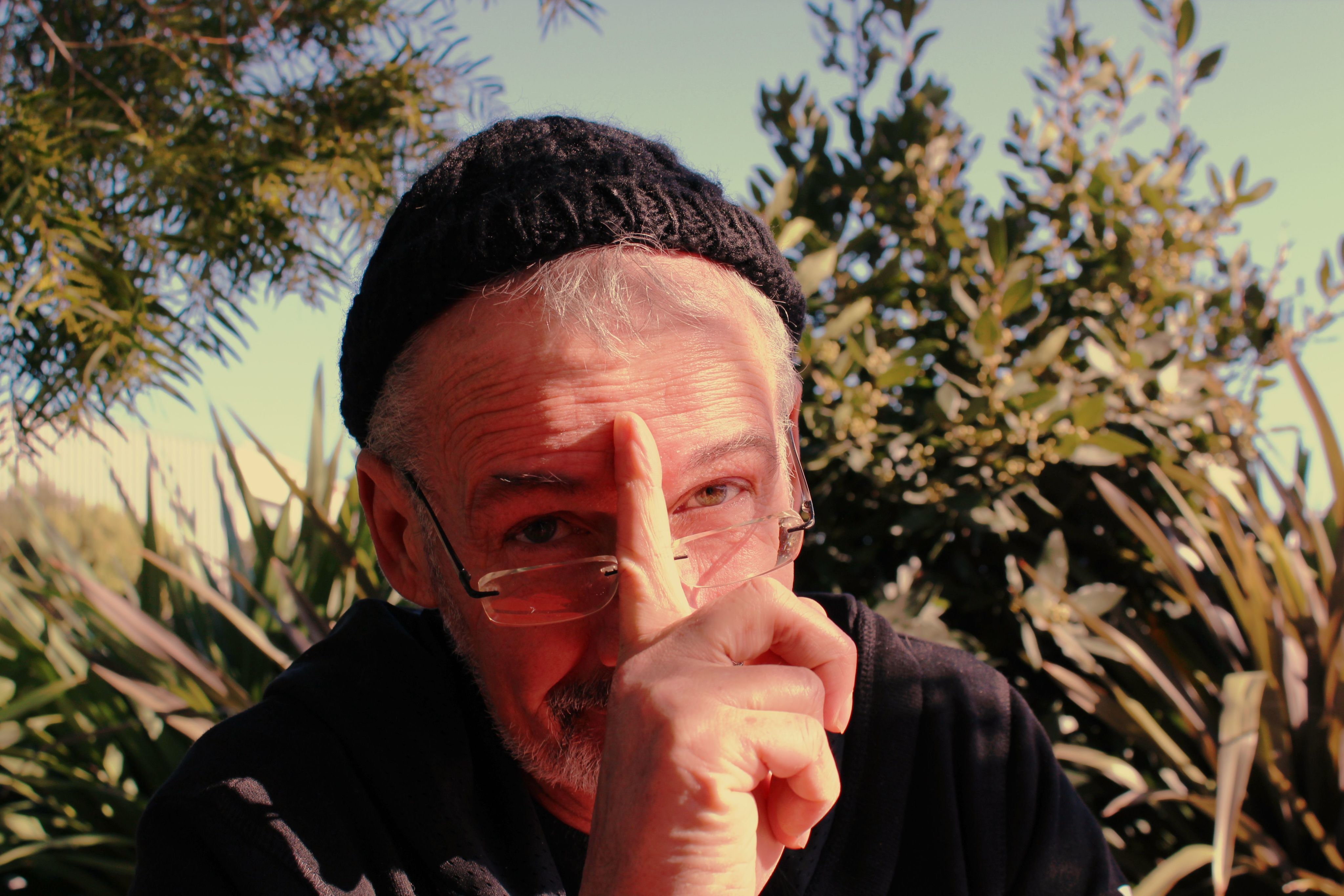 Peter Ellis looks into the camera