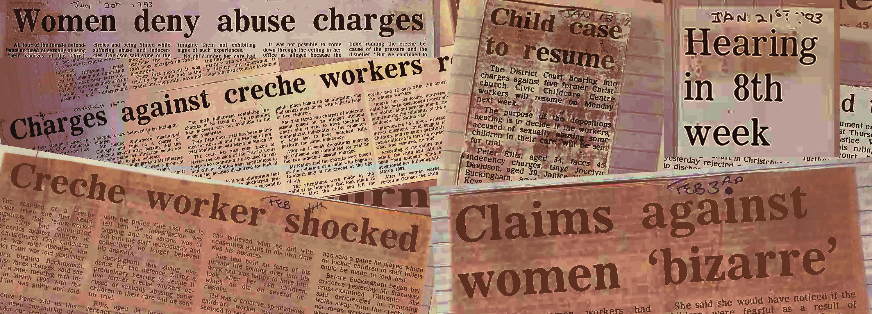 Various headlines from the day found in private newspaper clipping collections.